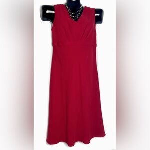 *NWT* LOFT Red Sleeveless Dress